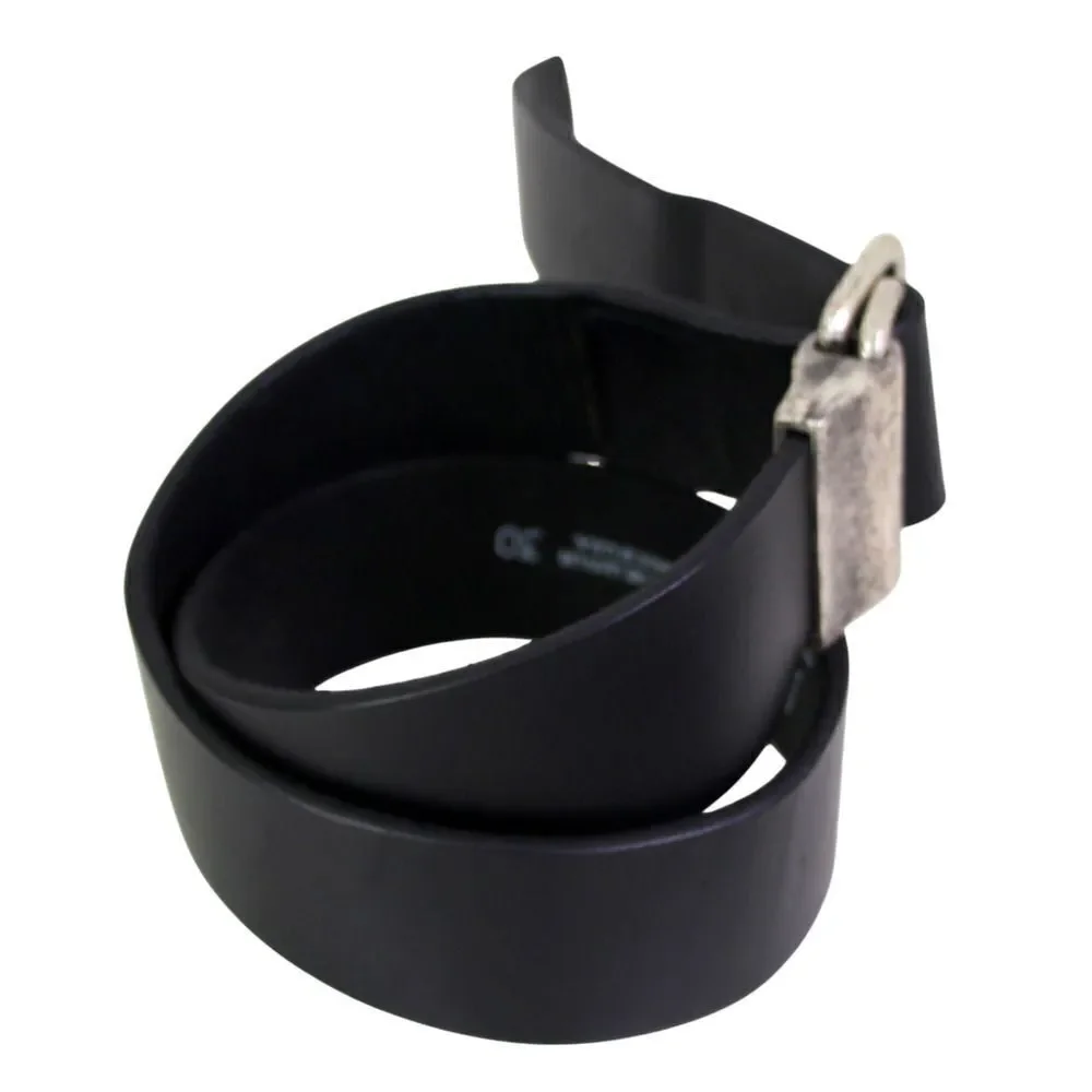AL & Co BLACK REAL LEATHER 1 3/8